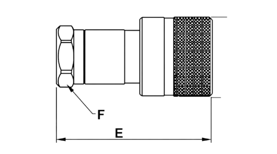 Coupler Female Thread Diagram
