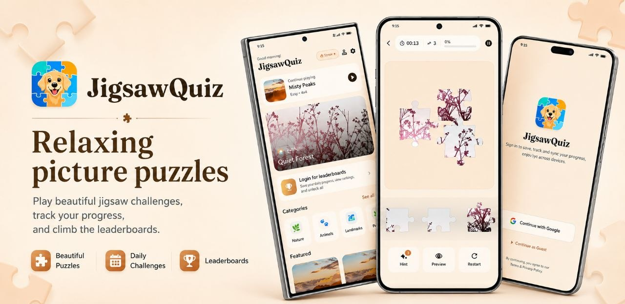 SlidingQuiz App Screenshots