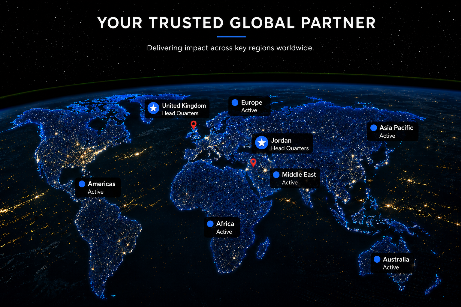 Your Trusted Global Partner - Delivering impact across key regions worldwide