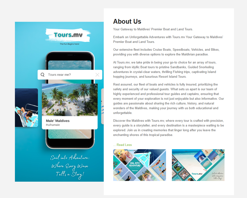 Tours.mv Mobile App