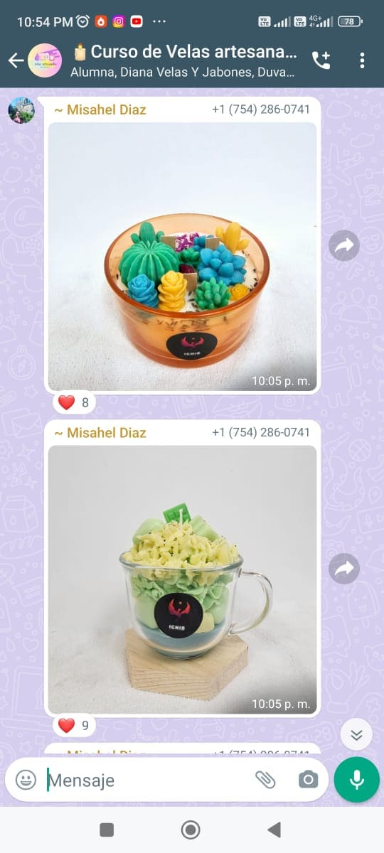 Ejemplos de velas decorativas en recipientes de vidrio