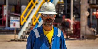 Oil industry worker