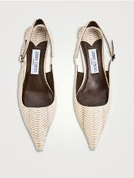 Jimmy Choo beige textured pointed-toe heels