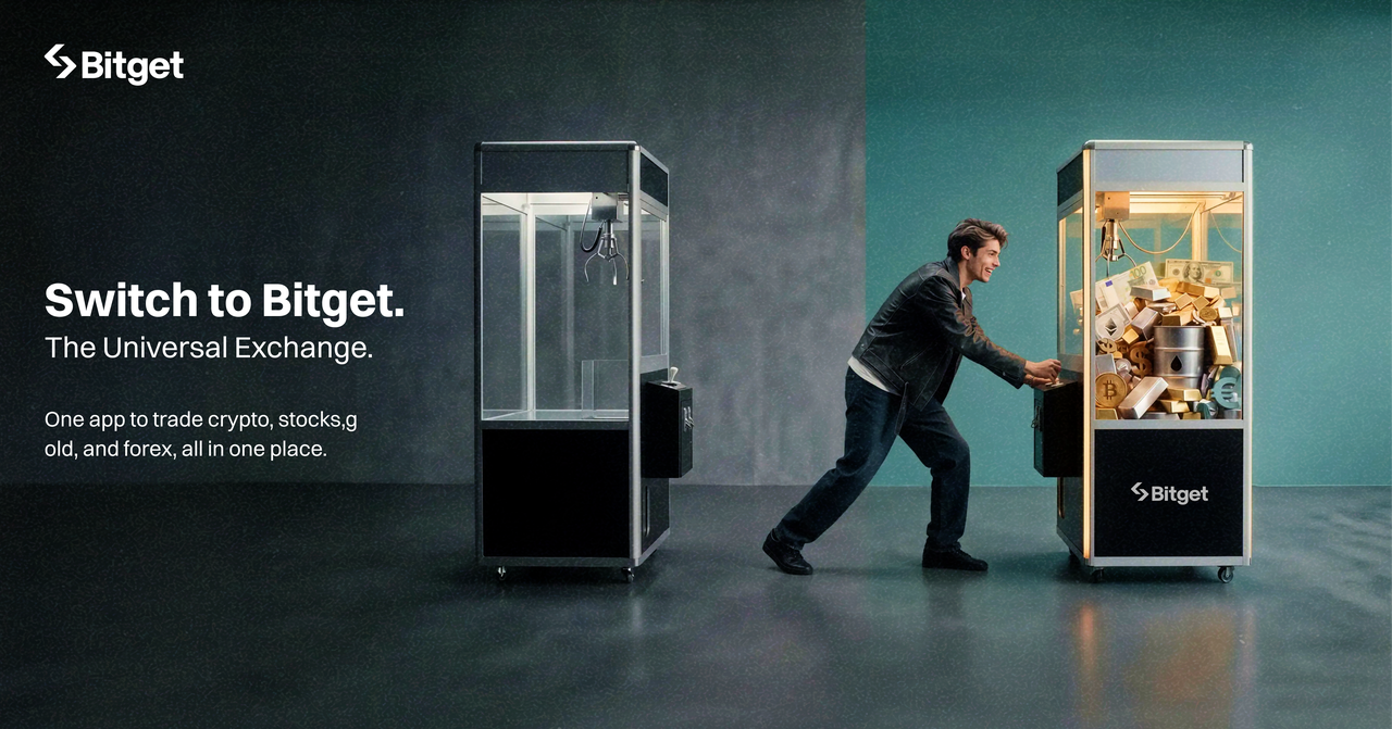 Switch to Bitget — The Universal Exchange ad creative