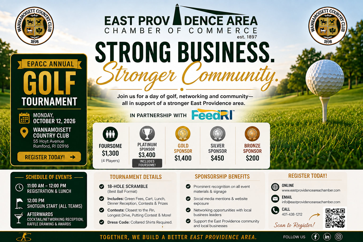 EPACC Annual Golf Tournament 2026 - Monday, October 12, 2026 at Wannamoisett Country Club