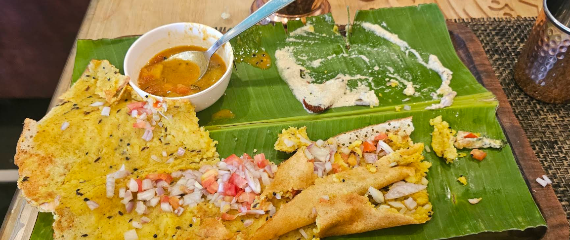 South Indian dosa platter