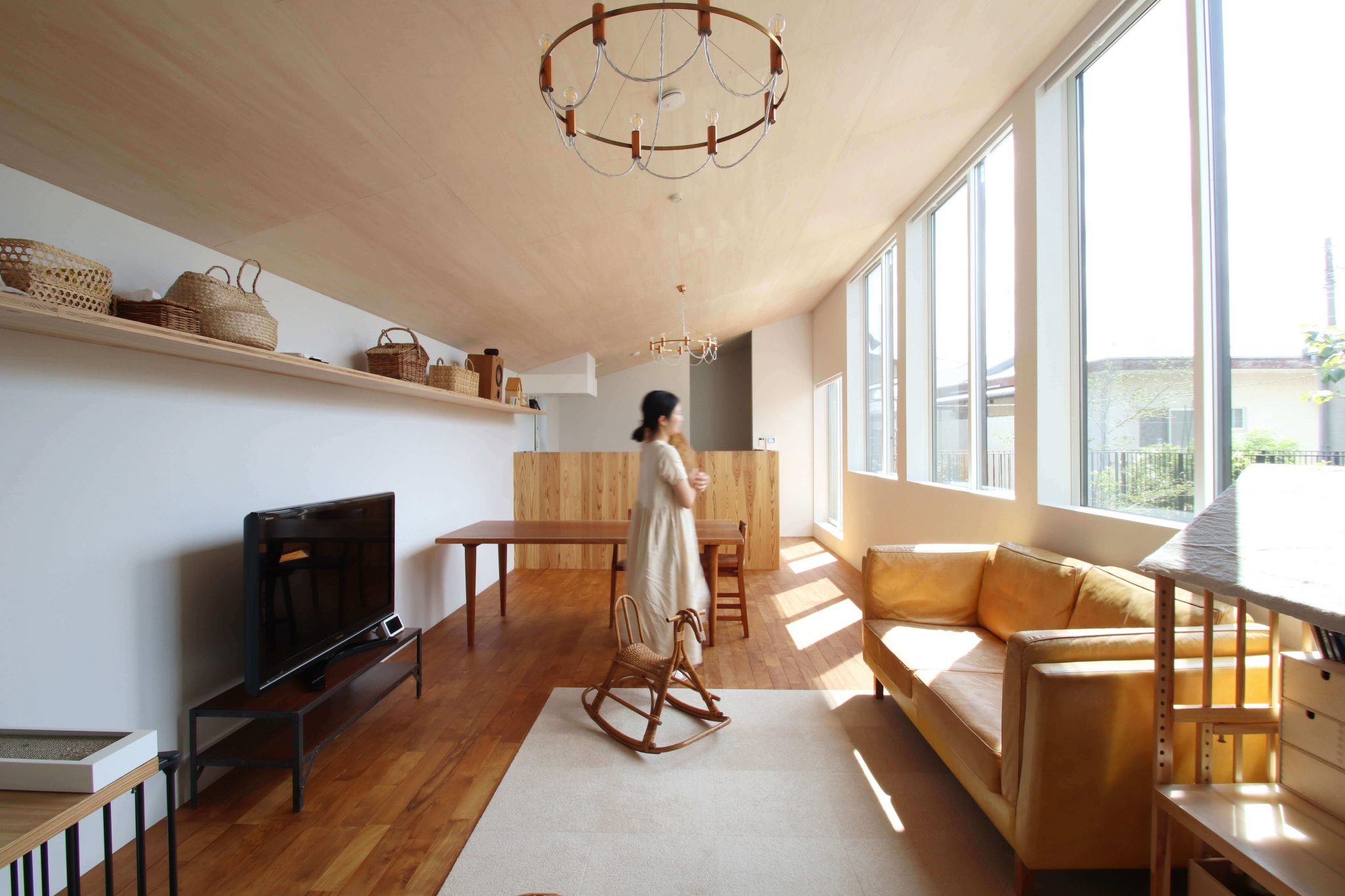 Sunny living room interior
