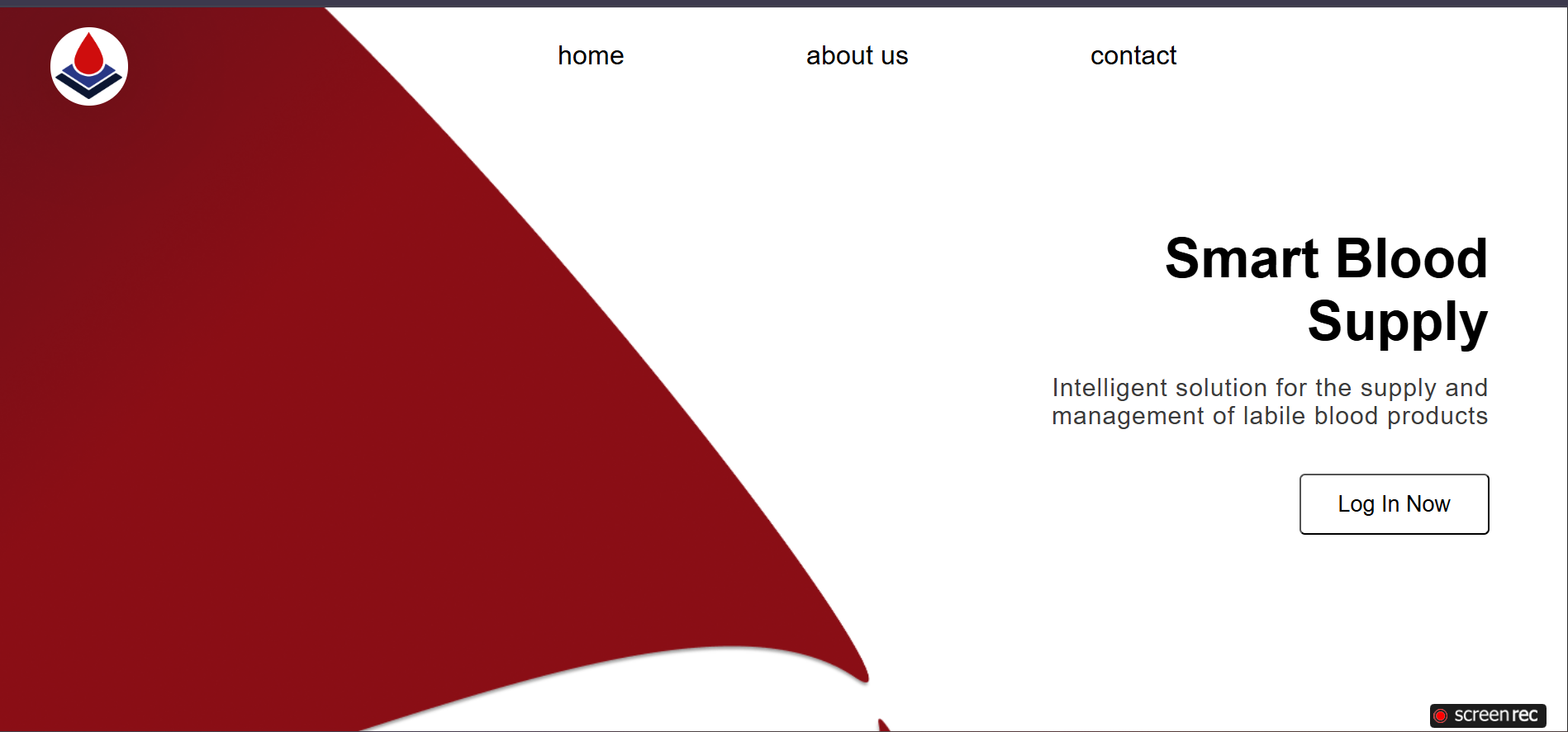 Smart Blood Supply Homepage