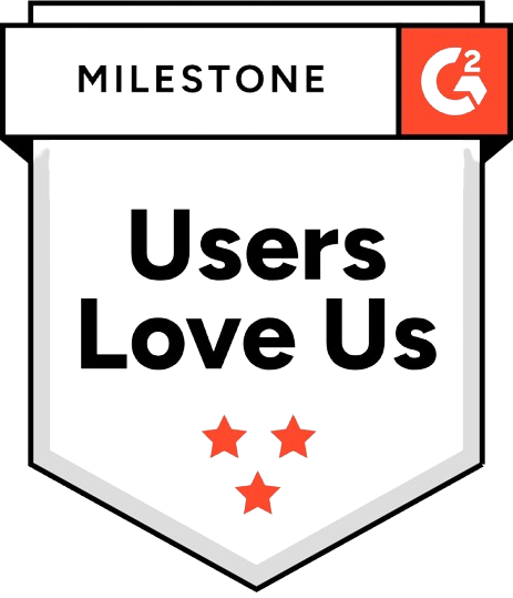 G2 Milestone Users Love Us