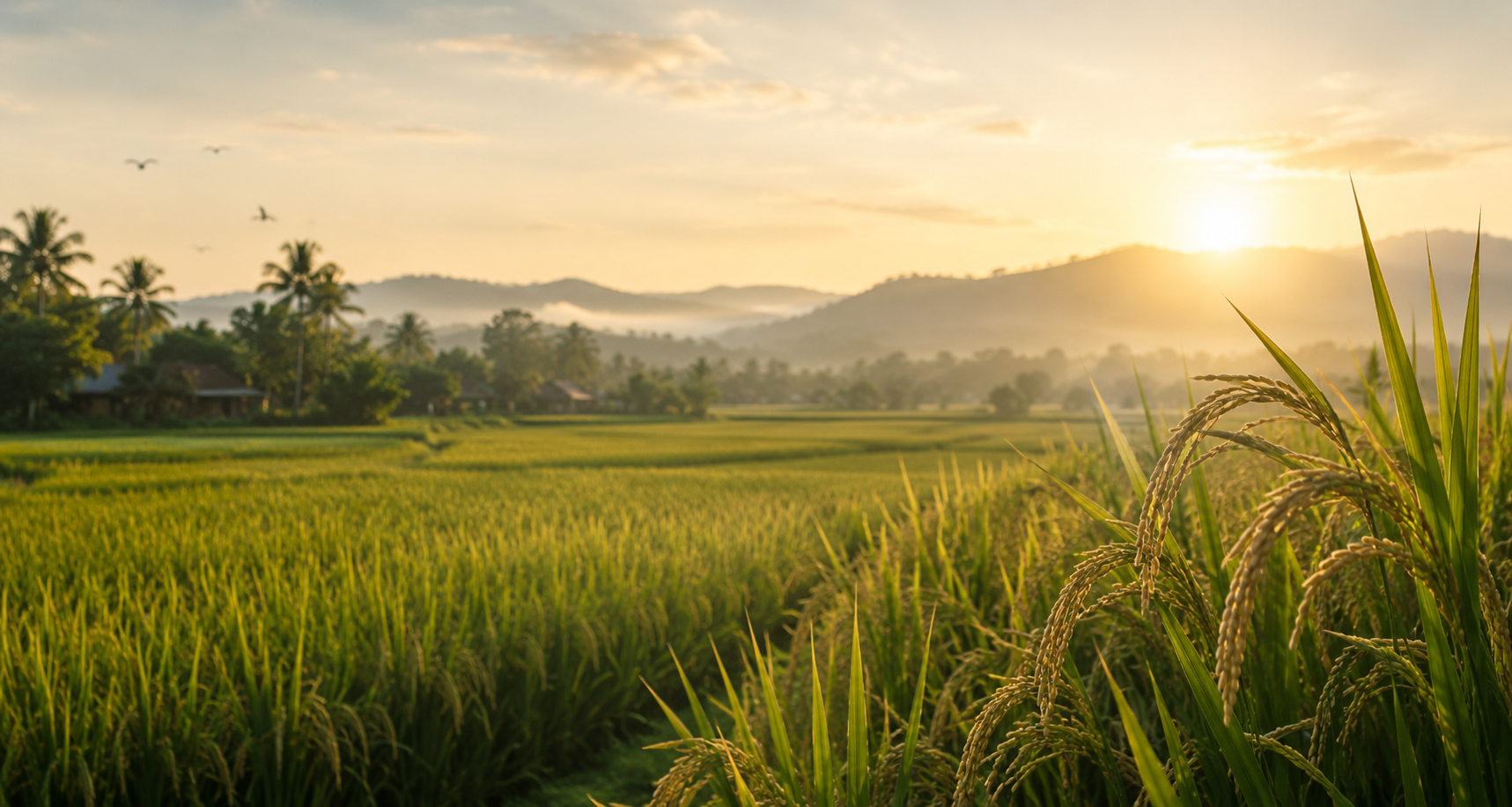Rice paddy field