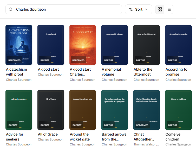 Library search results for Charles Spurgeon