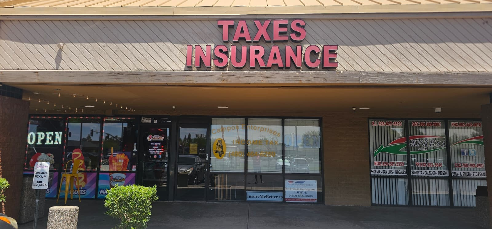 Taxes Insurance storefront
