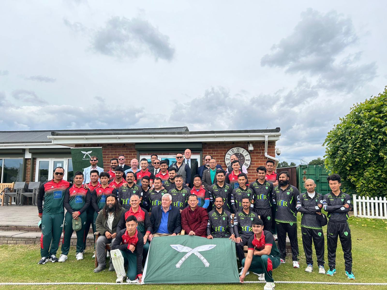 Brigade of Gurkhas CC and Maya CC teams group photo