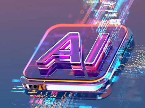 Colorful 3D AI Logo