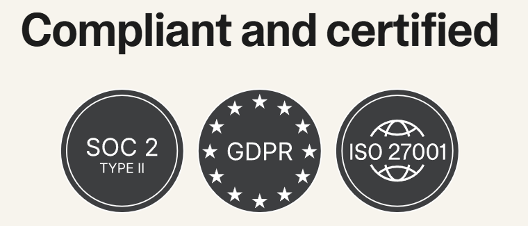 Сертифікації безпеки: SOC 2 Type II, GDPR, ISO 27001