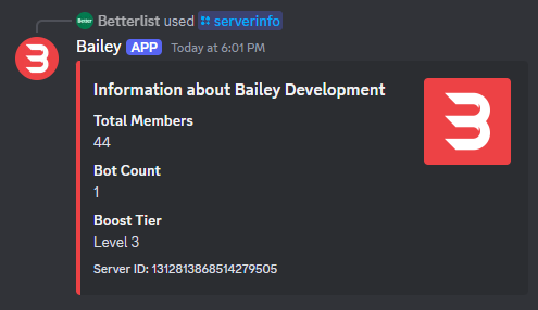 Server Info Example