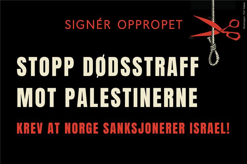 Stopp dødsstraff mot palestinerne!
