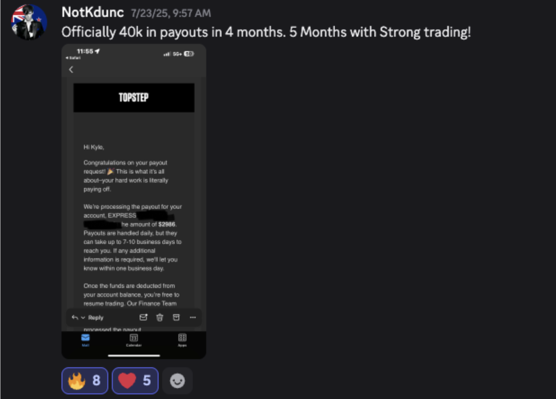 NotKdunc — officially 40k in payouts in 4 months with Strong Trading