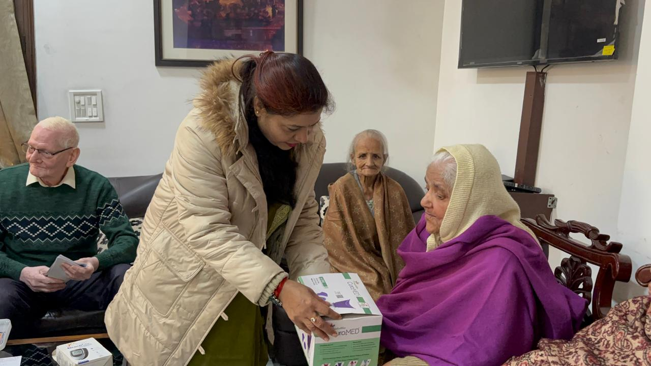 Medical supplies distribution to elderly