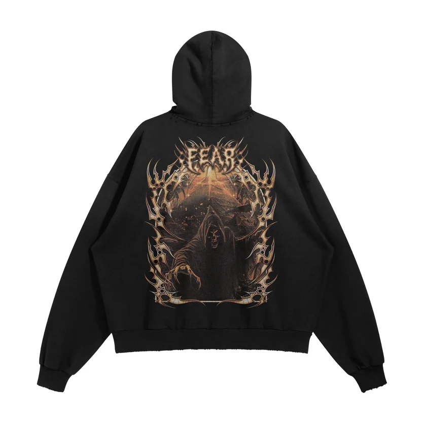 FEAR Halloween Hoodie - Black