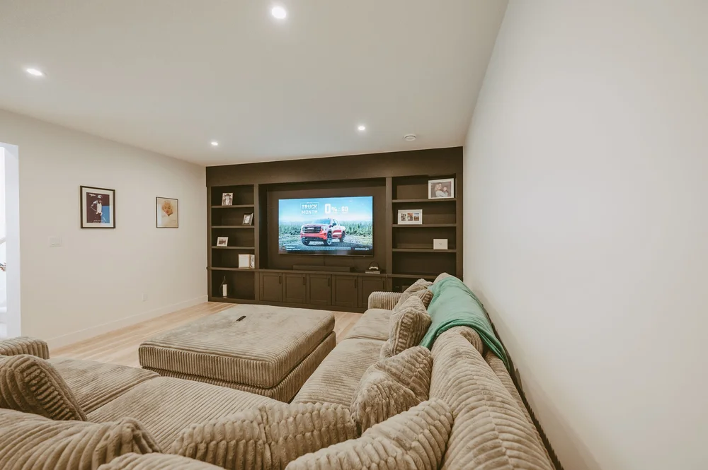 Basement media room