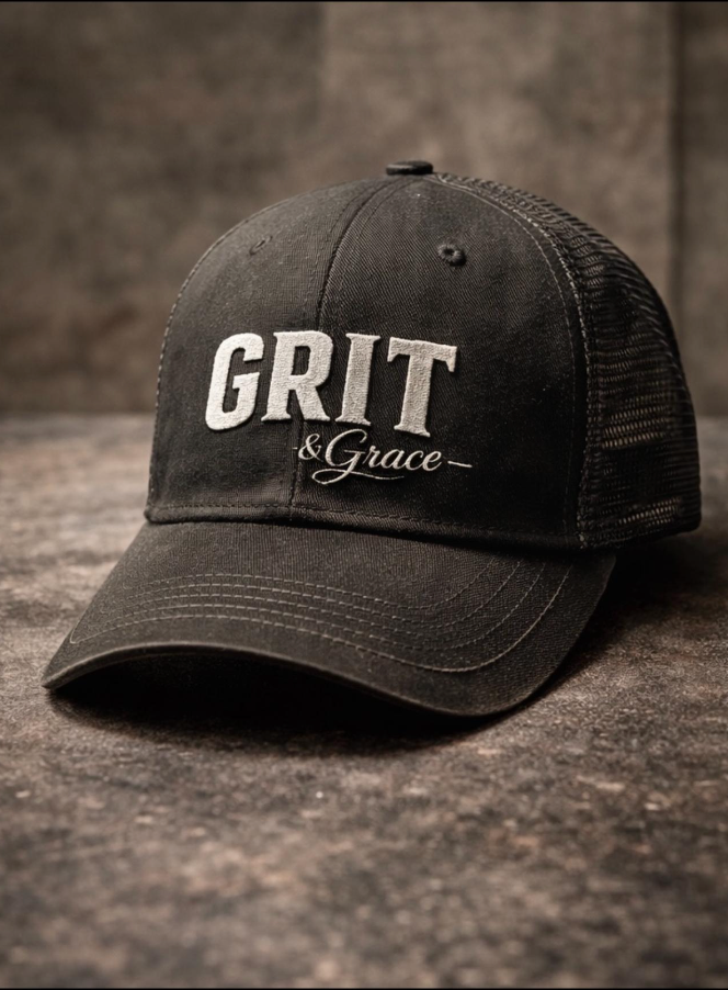 Trucker Hat — Black Mesh