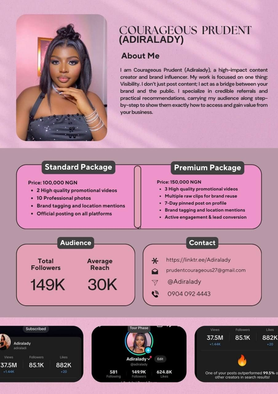 Adiralady Media Kit