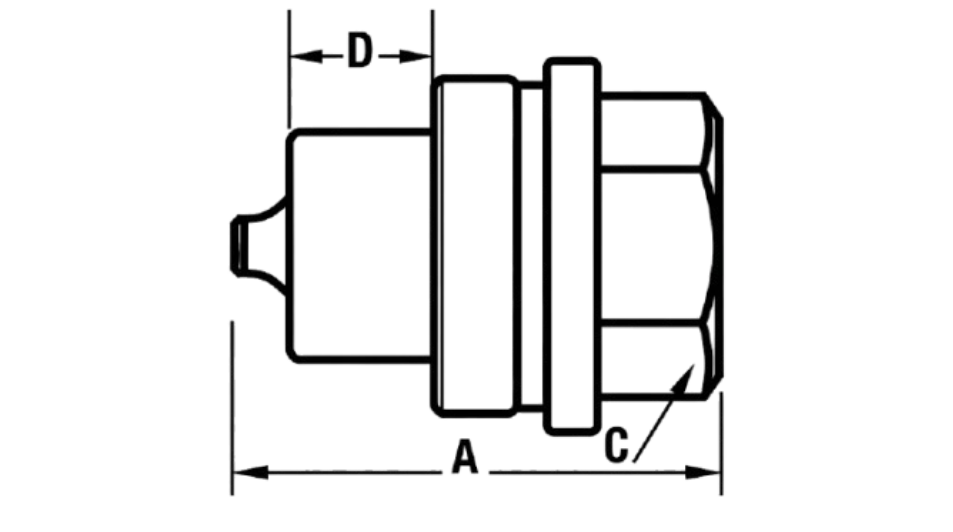 Nipple Female Thread / Male Diagram