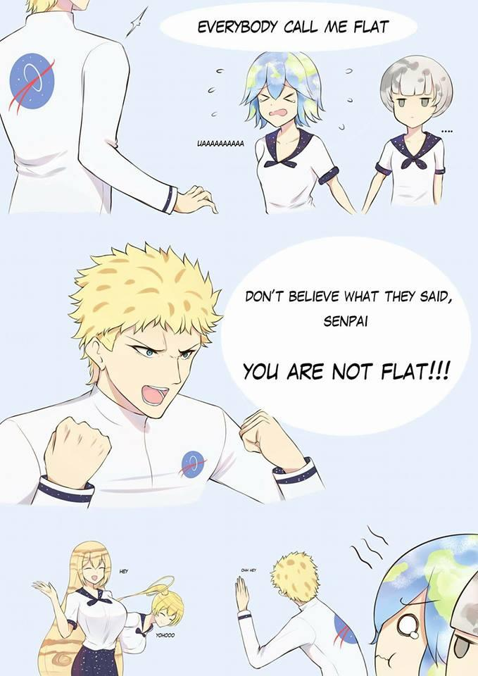 Earth-chan You Are Not Flat comic