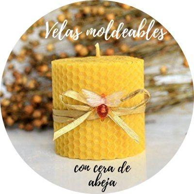 Velas moldeables con cera de abeja