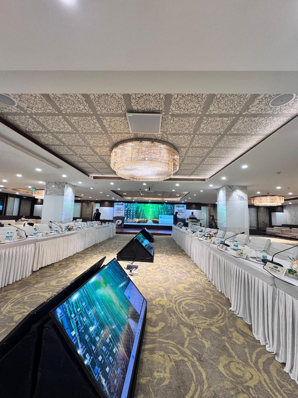 Business Review Conference Hall Setup