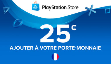 Carte cadeau PlayStation Store 25€