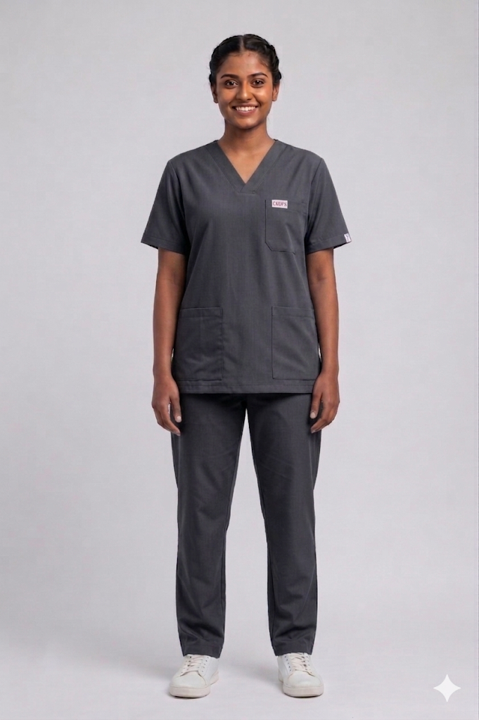 Classic Scrub Set — Dark Grey in Dark Grey