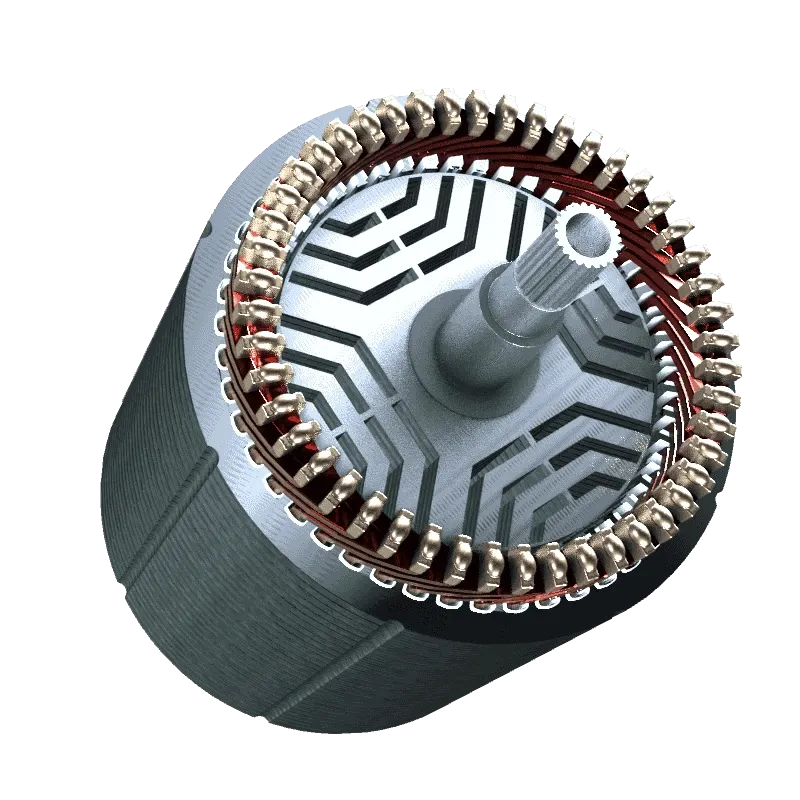 Motor PMSM de imán permanente del compresor ForceElement