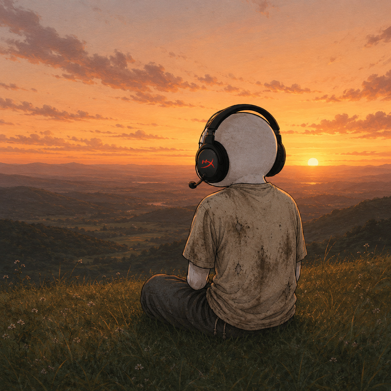Grown Ahh Man sunset contemplation