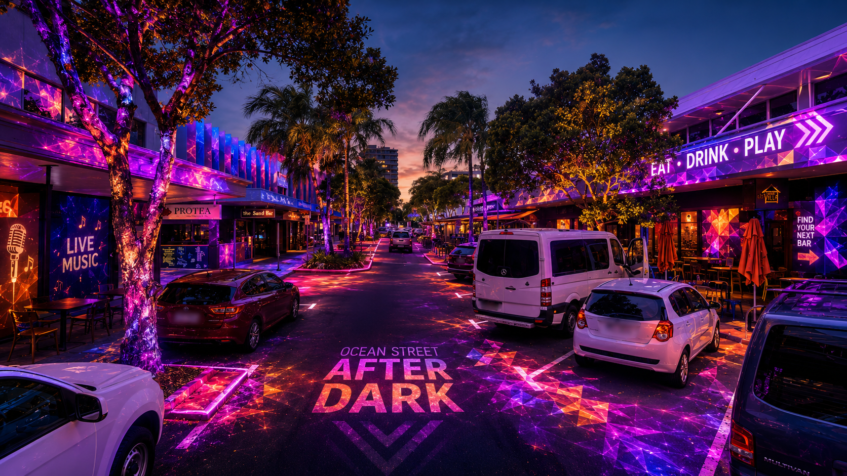 Ocean Street After Dark
