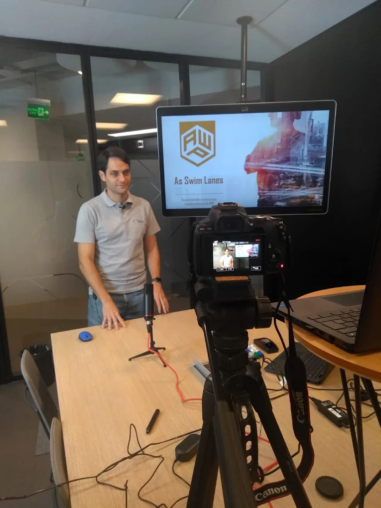 Set de filmagens e produção audiovisual