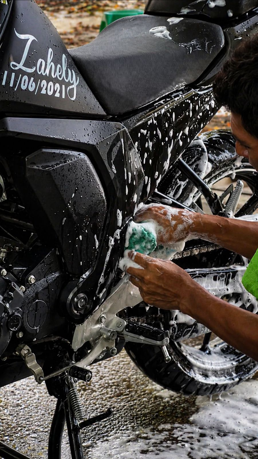 Lavado de motocicleta