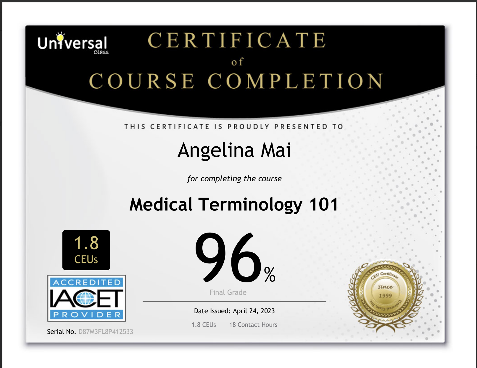 Medical Terminology 101