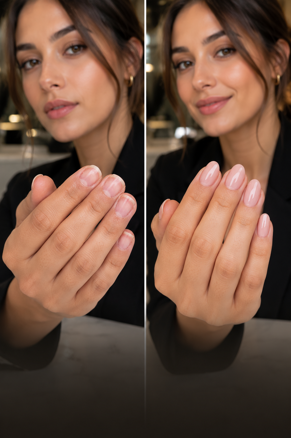 Russian Nude Pink Gel Manicure