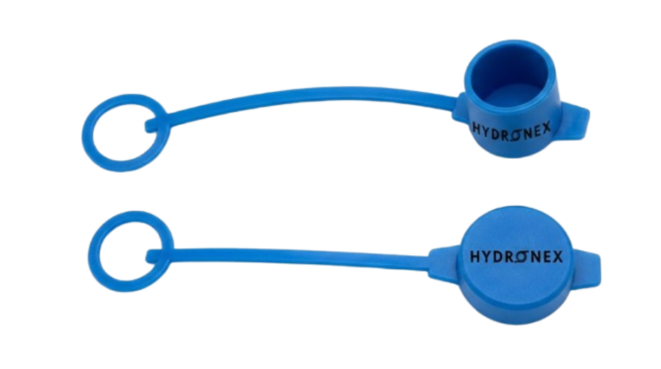 Blue rubber dust plugs and caps — ZB series