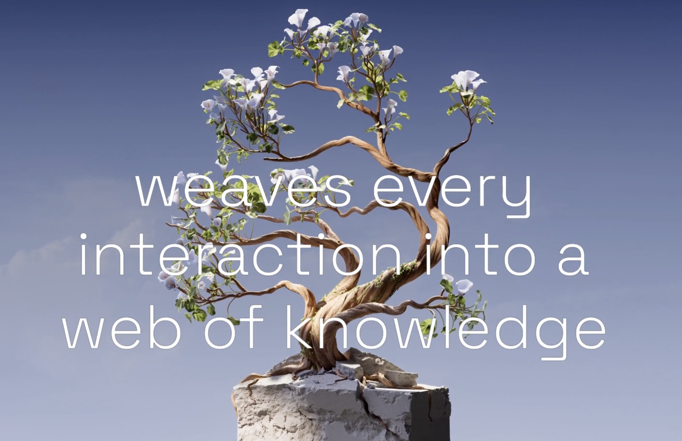 Weaves every interaction into a web of knowledge