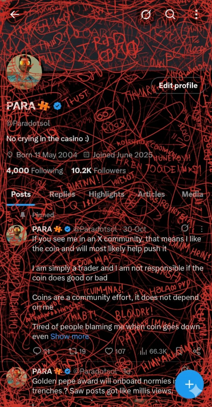 Scribbled schizo profile screenshot