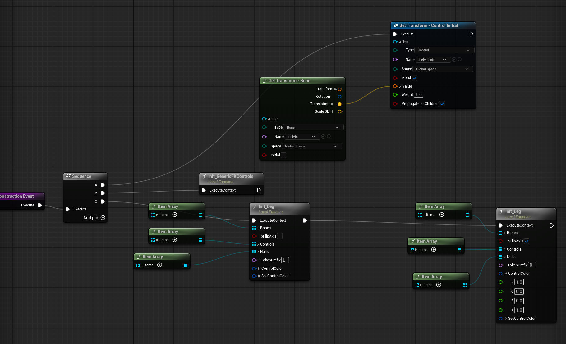 Construction event: Sequence into Init functions that build and place the controls
