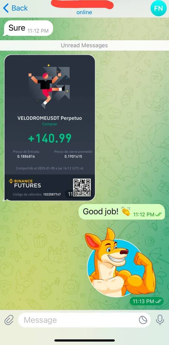 Binance member feedback result from the Crypto Signals One archive