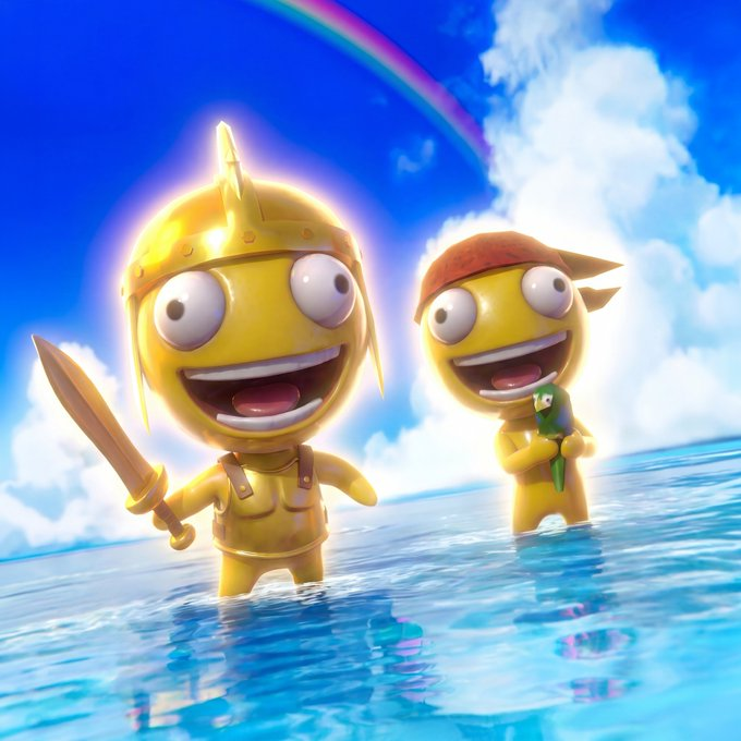 Two NOOB warriors in the water