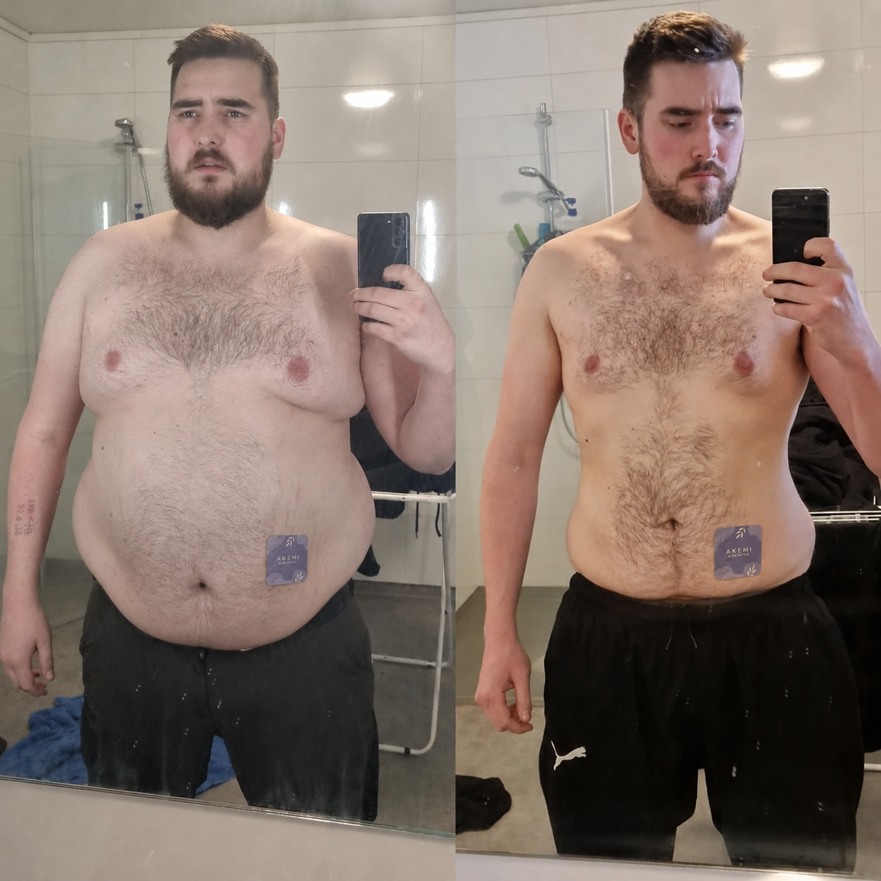 David K. before and after transformation