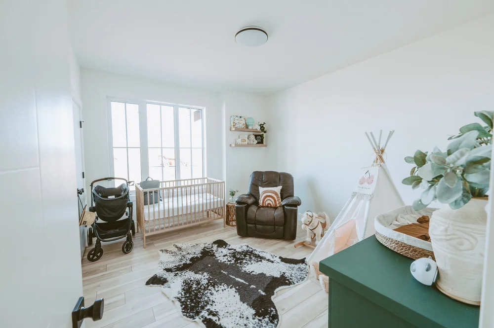 Nursery with teepee and recliner