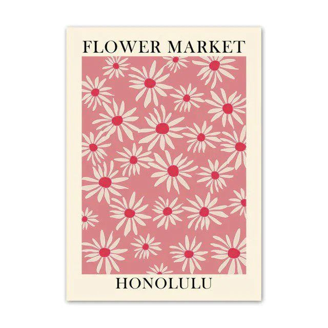 Poster Flower Market Honolulu