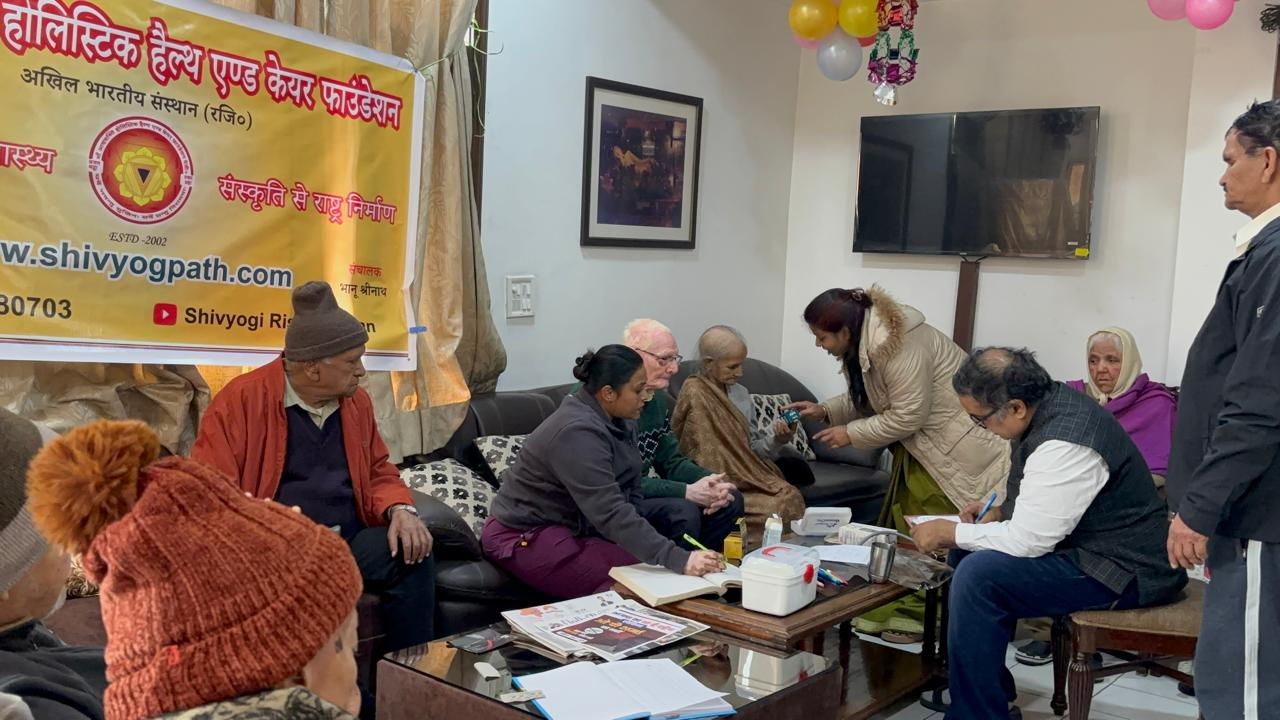 Health check-up session for elderly